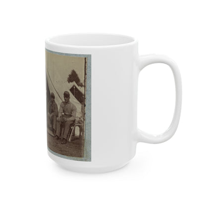 7th New York State Militia, Camp Cameron, D.C., 1861 030 (U.S. Civil War) White Coffee Mug-The Sticker Space