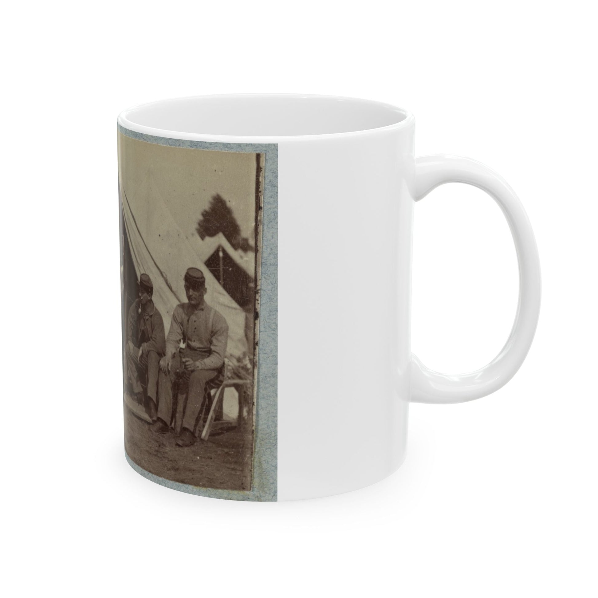 7th New York State Militia, Camp Cameron, D.C., 1861 030 (U.S. Civil War) White Coffee Mug-The Sticker Space