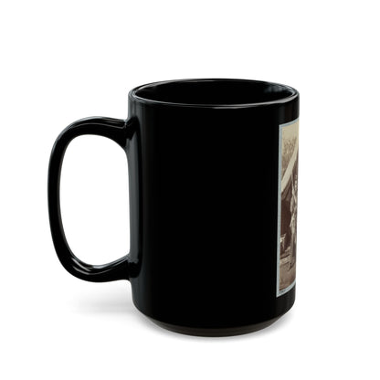 7th New York State Militia, Camp Cameron, D.C., 1861 031 (U.S. Civil War) Black Coffee Mug-The Sticker Space