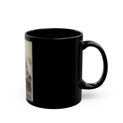 7th New York State Militia, Camp Cameron, D.C., 1861 031 (U.S. Civil War) Black Coffee Mug-The Sticker Space