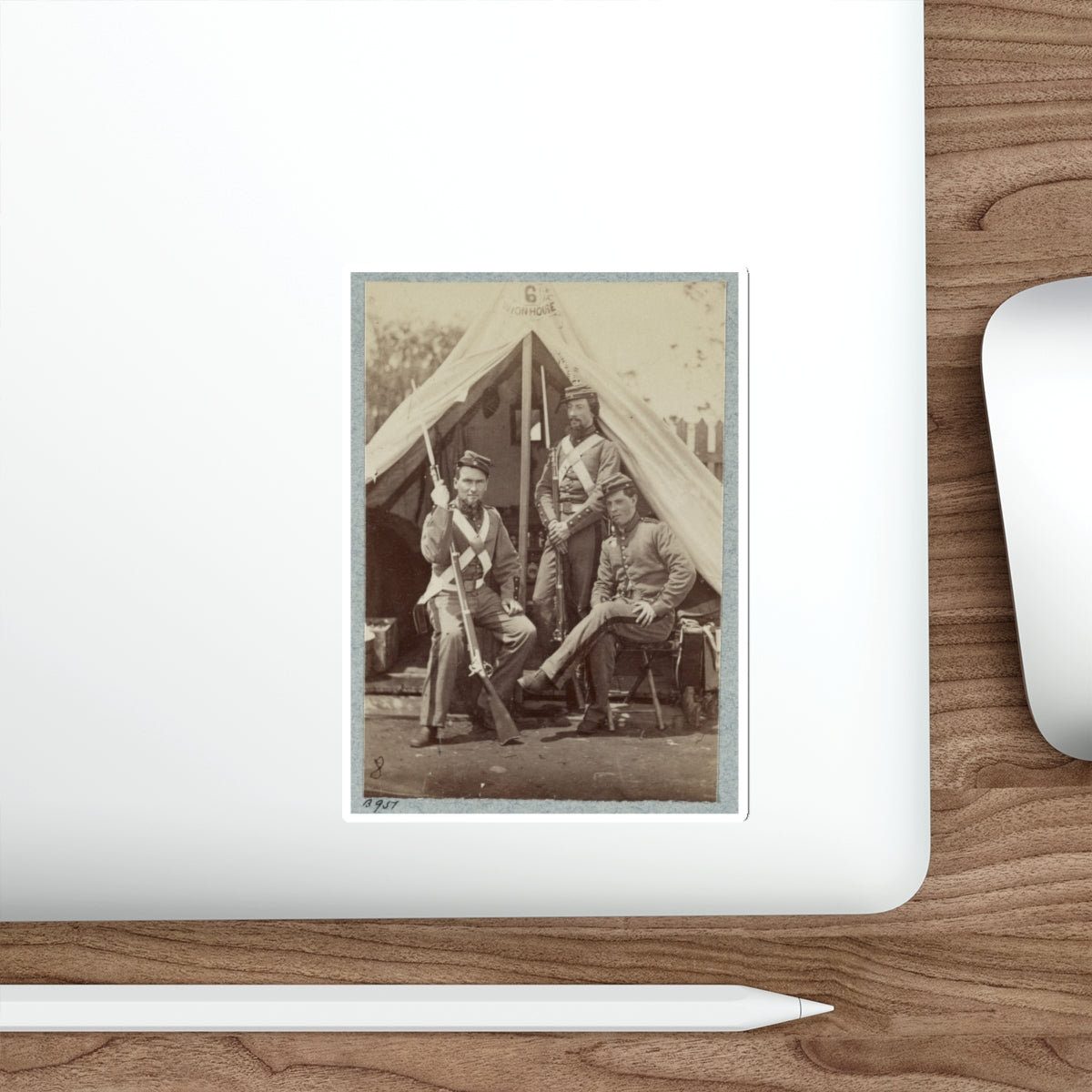 7th New York State Militia, Camp Cameron, D.C., 1861 031 (U.S. Civil War) STICKER Vinyl Die-Cut Decal-The Sticker Space