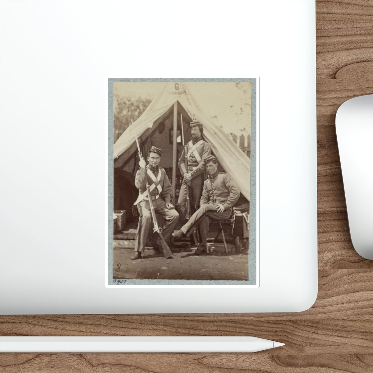 7th New York State Militia, Camp Cameron, D.C., 1861 031 (U.S. Civil War) STICKER Vinyl Die-Cut Decal-The Sticker Space