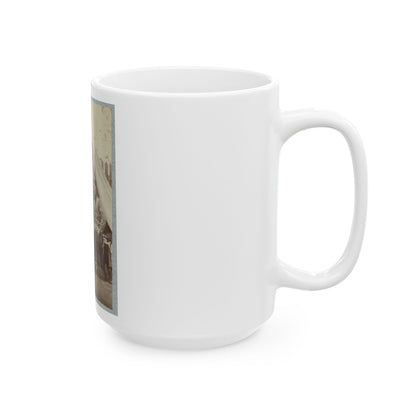 7th New York State Militia, Camp Cameron, D.C., 1861 031 (U.S. Civil War) White Coffee Mug-The Sticker Space