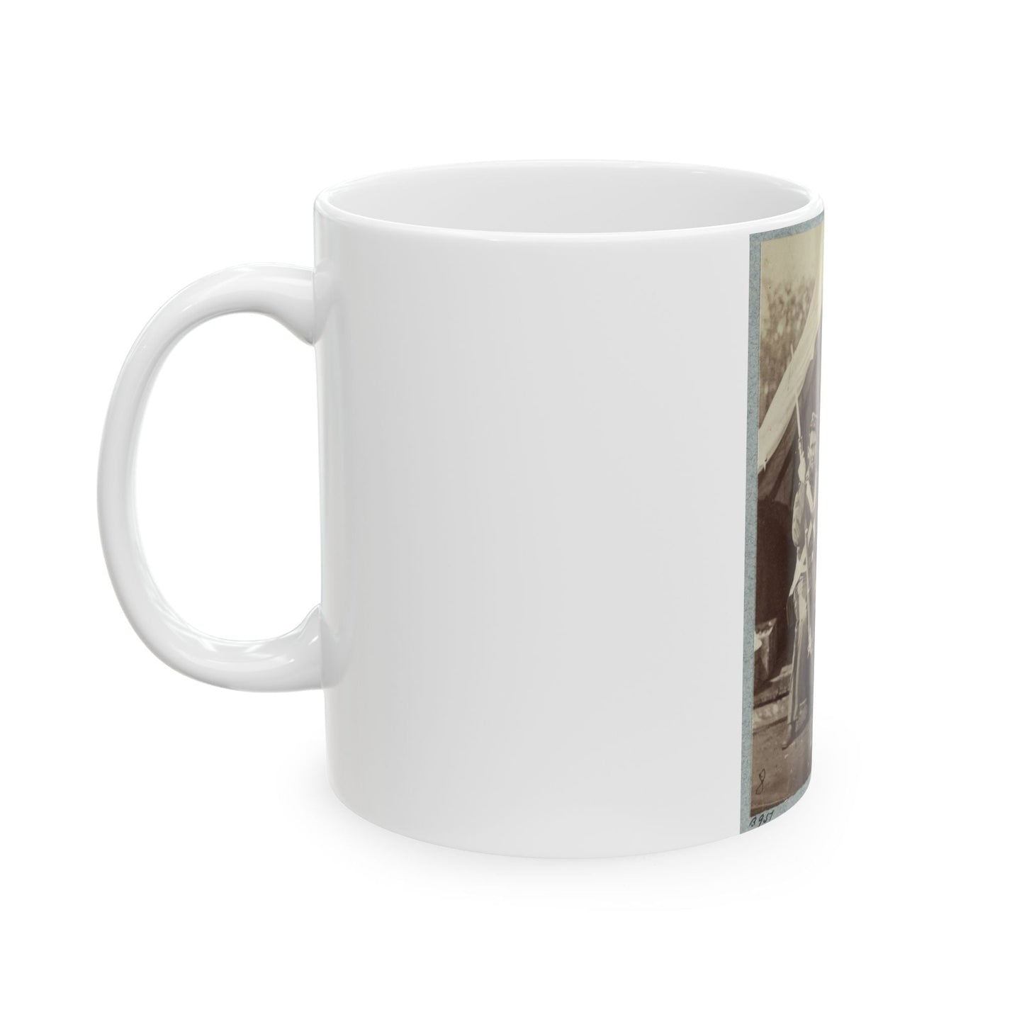 7th New York State Militia, Camp Cameron, D.C., 1861 031 (U.S. Civil War) White Coffee Mug-The Sticker Space