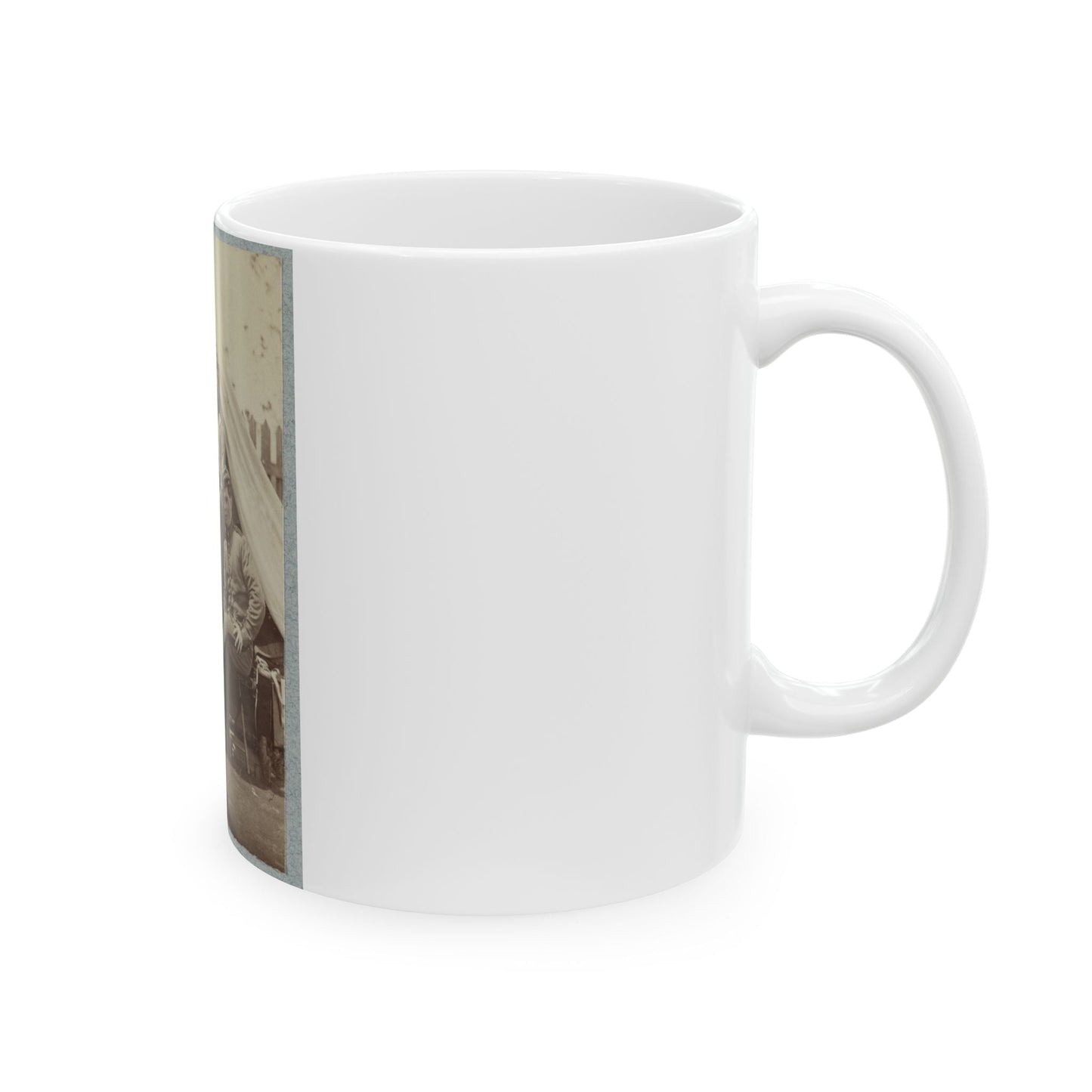 7th New York State Militia, Camp Cameron, D.C., 1861 031 (U.S. Civil War) White Coffee Mug-The Sticker Space