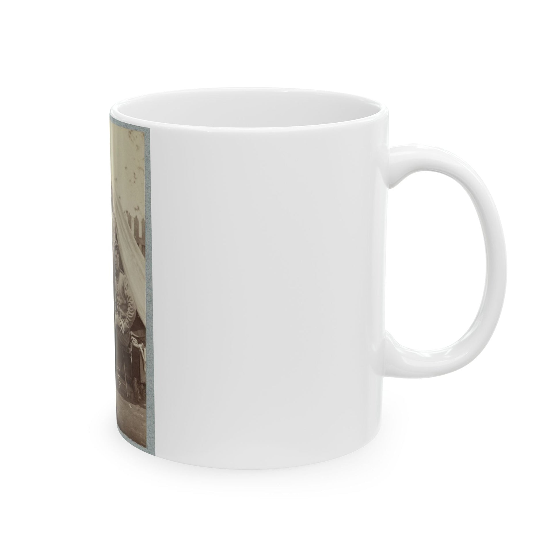 7th New York State Militia, Camp Cameron, D.C., 1861 031 (U.S. Civil War) White Coffee Mug-The Sticker Space