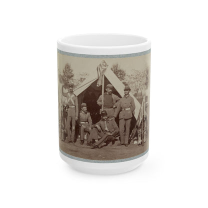 7th New York State Militia, Camp Cameron, D.C., 1861 032 (U.S. Civil War) White Coffee Mug-15oz-The Sticker Space