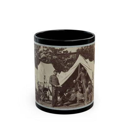 7th New York State Militia, Camp Cameron, D.C., 1861 033 (U.S. Civil War) Black Coffee Mug-11oz-The Sticker Space