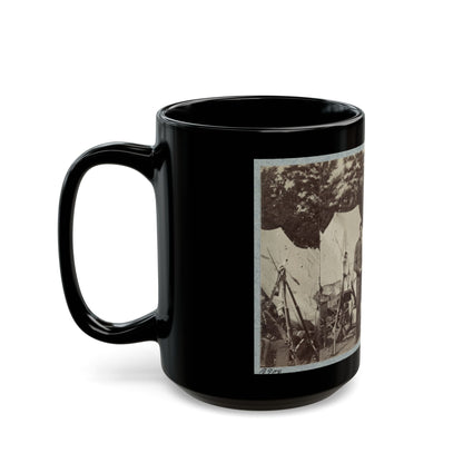 7th New York State Militia, Camp Cameron, D.C., 1861 033 (U.S. Civil War) Black Coffee Mug-The Sticker Space