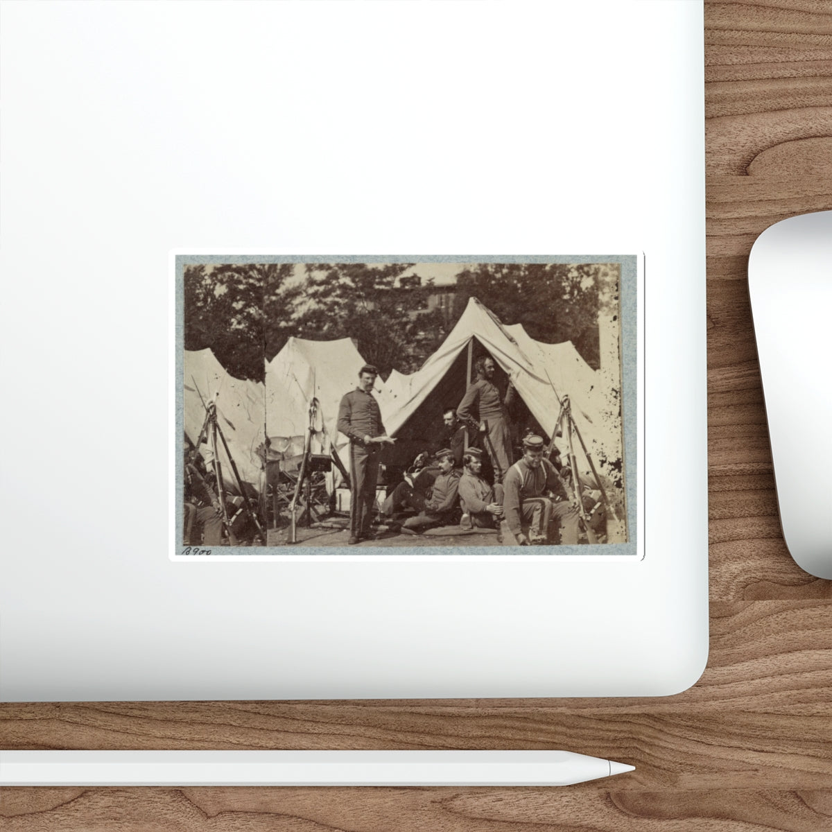 7th New York State Militia, Camp Cameron, D.C., 1861 033 (U.S. Civil War) STICKER Vinyl Die-Cut Decal-The Sticker Space