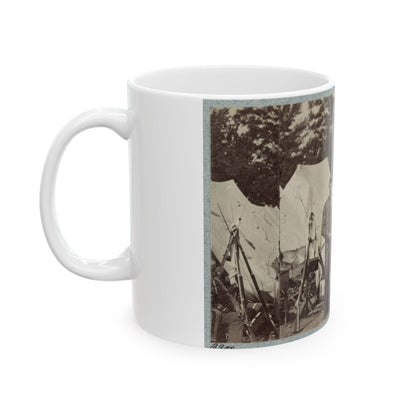 7th New York State Militia, Camp Cameron, D.C., 1861 033 (U.S. Civil War) White Coffee Mug-The Sticker Space