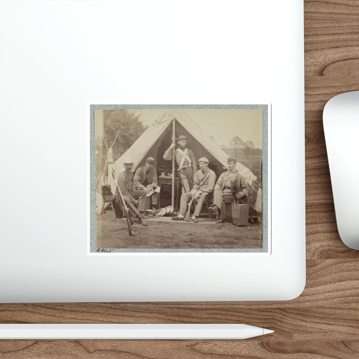 7th New York State Militia, Camp Cameron, D.C., 1861 034 (U.S. Civil War) STICKER Vinyl Die-Cut Decal-The Sticker Space