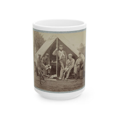 7th New York State Militia, Camp Cameron, D.C., 1861 034 (U.S. Civil War) White Coffee Mug-15oz-The Sticker Space