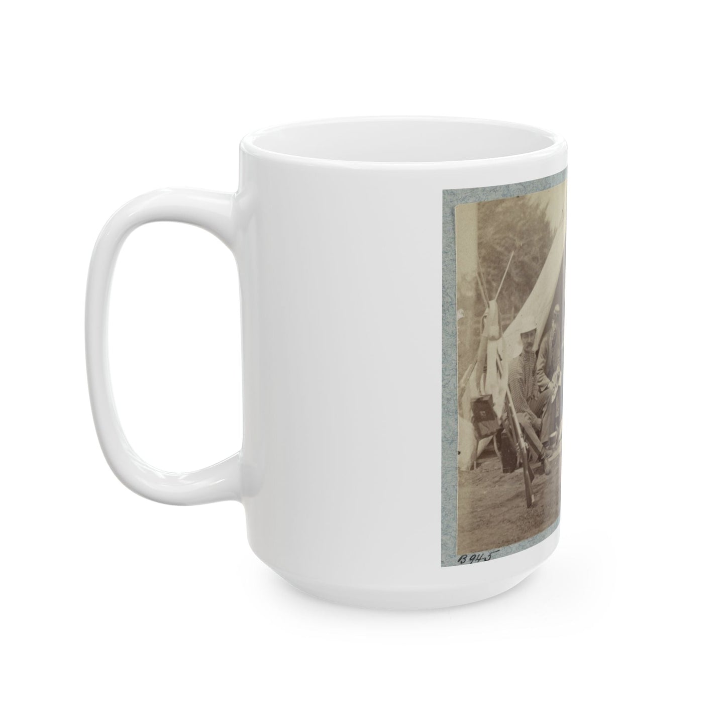 7th New York State Militia, Camp Cameron, D.C., 1861 034 (U.S. Civil War) White Coffee Mug-The Sticker Space