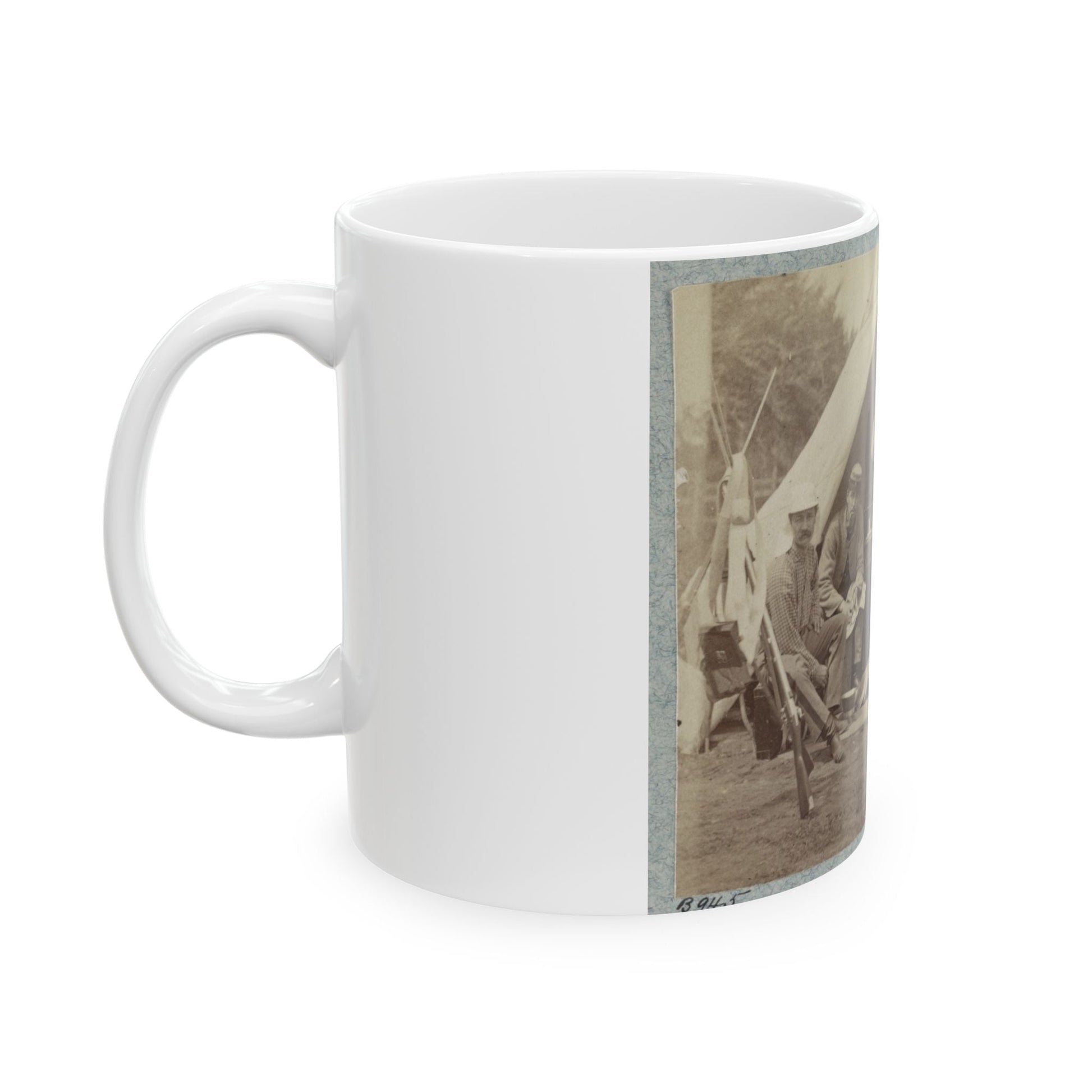 7th New York State Militia, Camp Cameron, D.C., 1861 034 (U.S. Civil War) White Coffee Mug-The Sticker Space