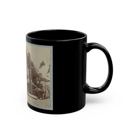 7th New York State Militia, Camp Cameron, D.C., 1861 035 (U.S. Civil War) Black Coffee Mug-The Sticker Space