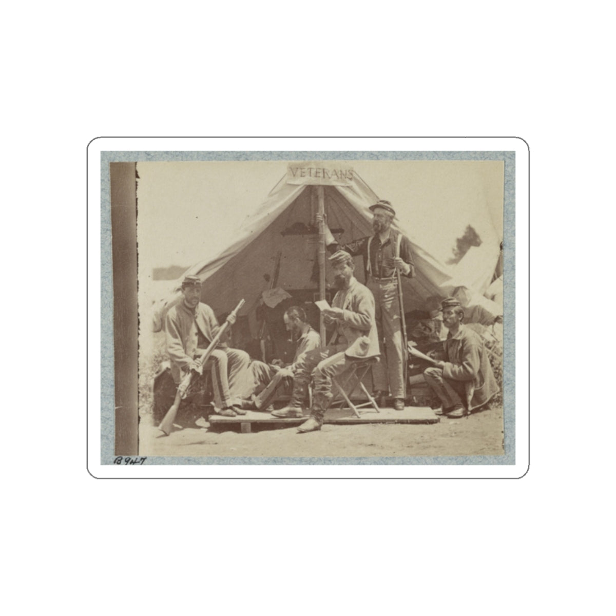 7th New York State Militia, Camp Cameron, D.C., 1861 035 (U.S. Civil War) STICKER Vinyl Die-Cut Decal-White-The Sticker Space