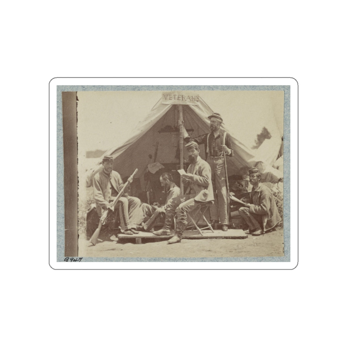 7th New York State Militia, Camp Cameron, D.C., 1861 035 (U.S. Civil War) STICKER Vinyl Die-Cut Decal-White-The Sticker Space