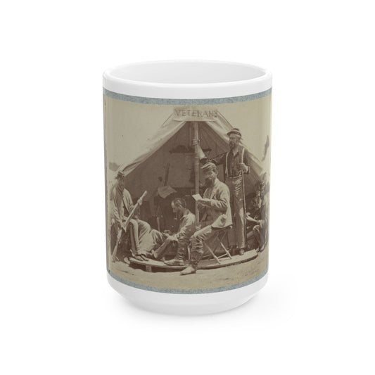 7th New York State Militia, Camp Cameron, D.C., 1861 035 (U.S. Civil War) White Coffee Mug-15oz-The Sticker Space