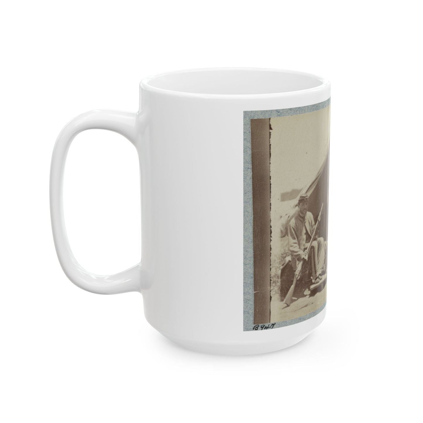 7th New York State Militia, Camp Cameron, D.C., 1861 035 (U.S. Civil War) White Coffee Mug-The Sticker Space