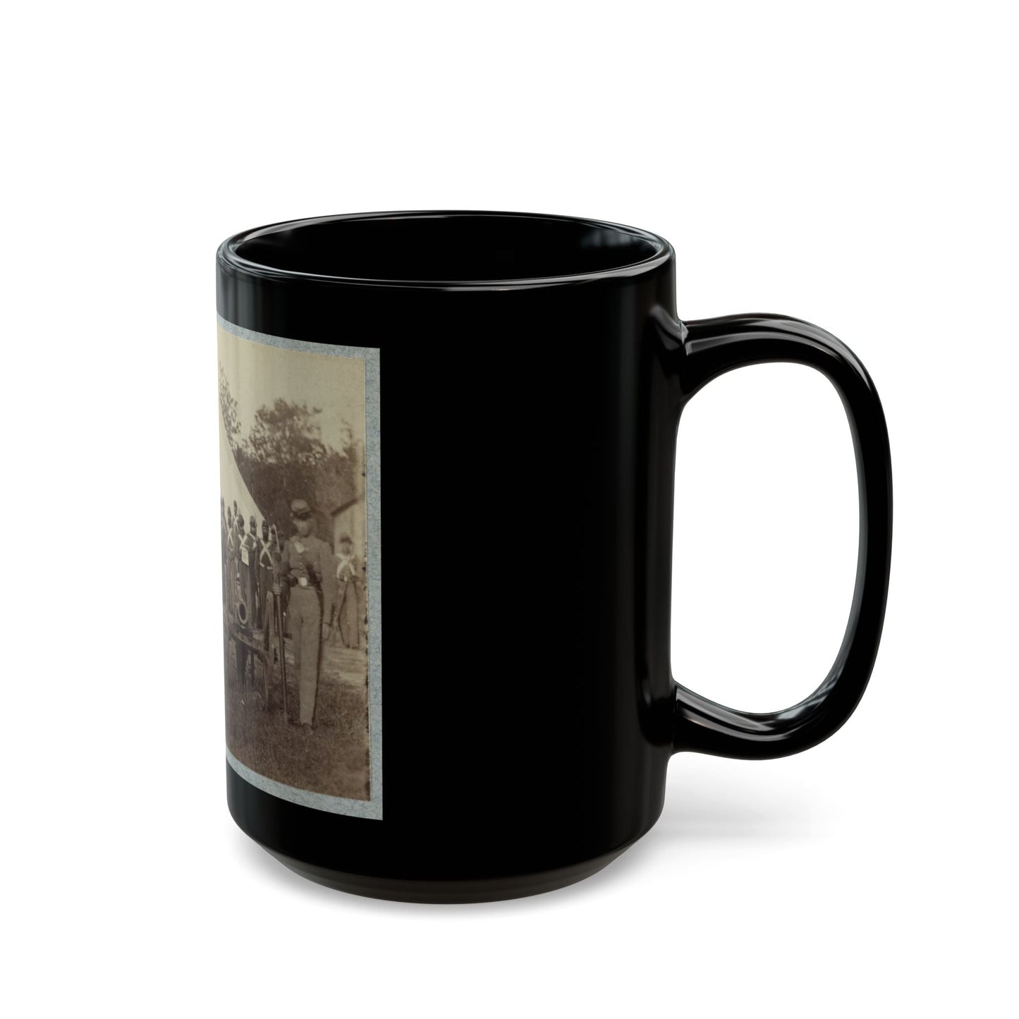 7th New York State Militia, Camp Cameron, D.C., 1861 036 (U.S. Civil War) Black Coffee Mug