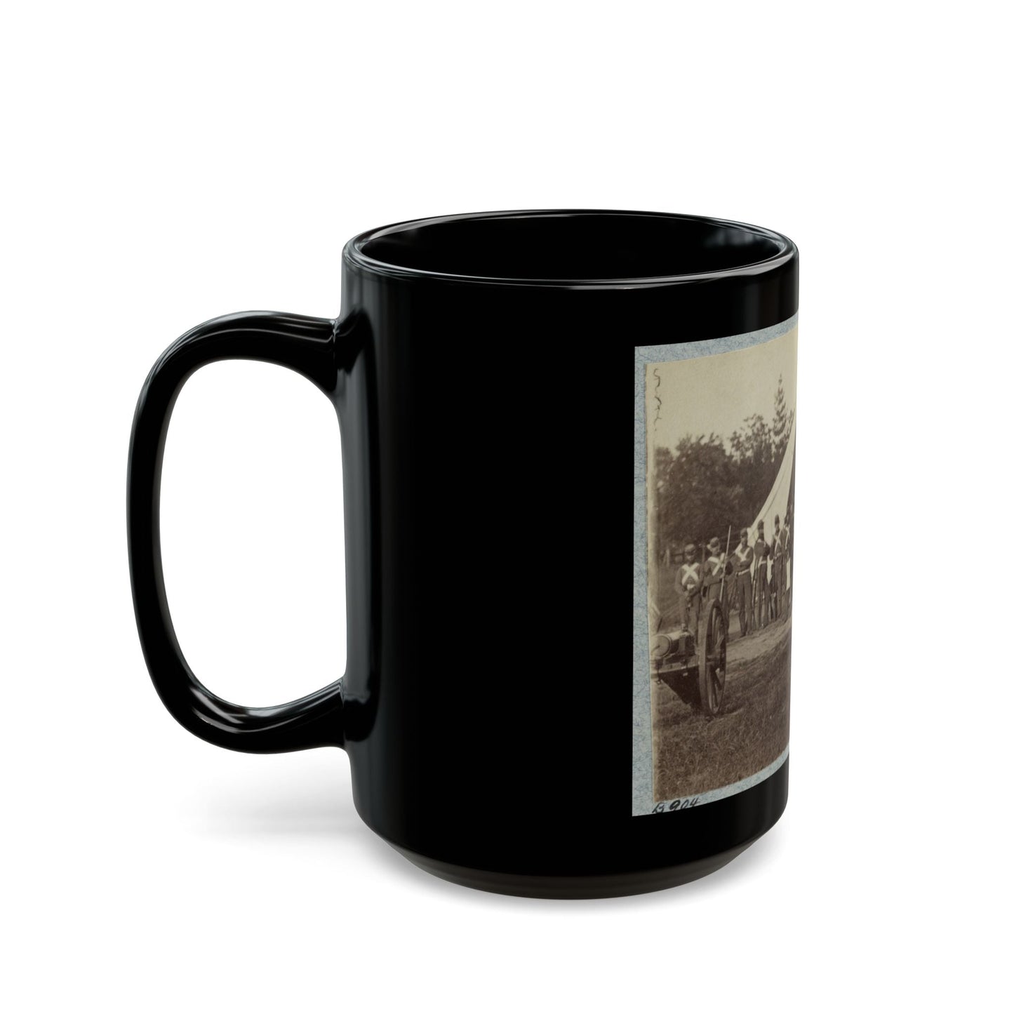 7th New York State Militia, Camp Cameron, D.C., 1861 036 (U.S. Civil War) Black Coffee Mug