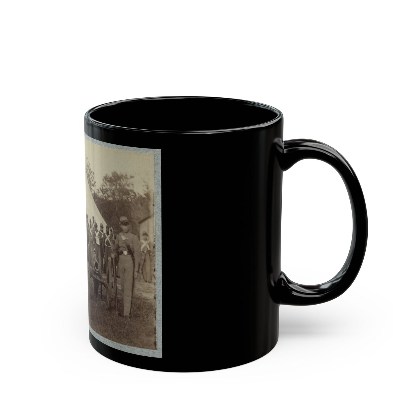 7th New York State Militia, Camp Cameron, D.C., 1861 036 (U.S. Civil War) Black Coffee Mug