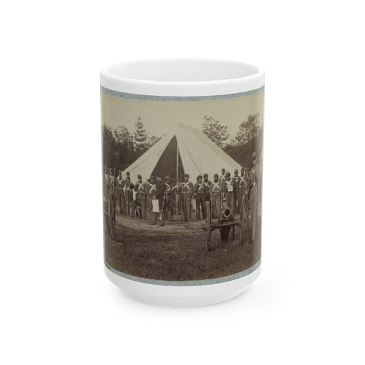 7th New York State Militia, Camp Cameron, D.C., 1861 036 (U.S. Civil War) White Coffee Mug