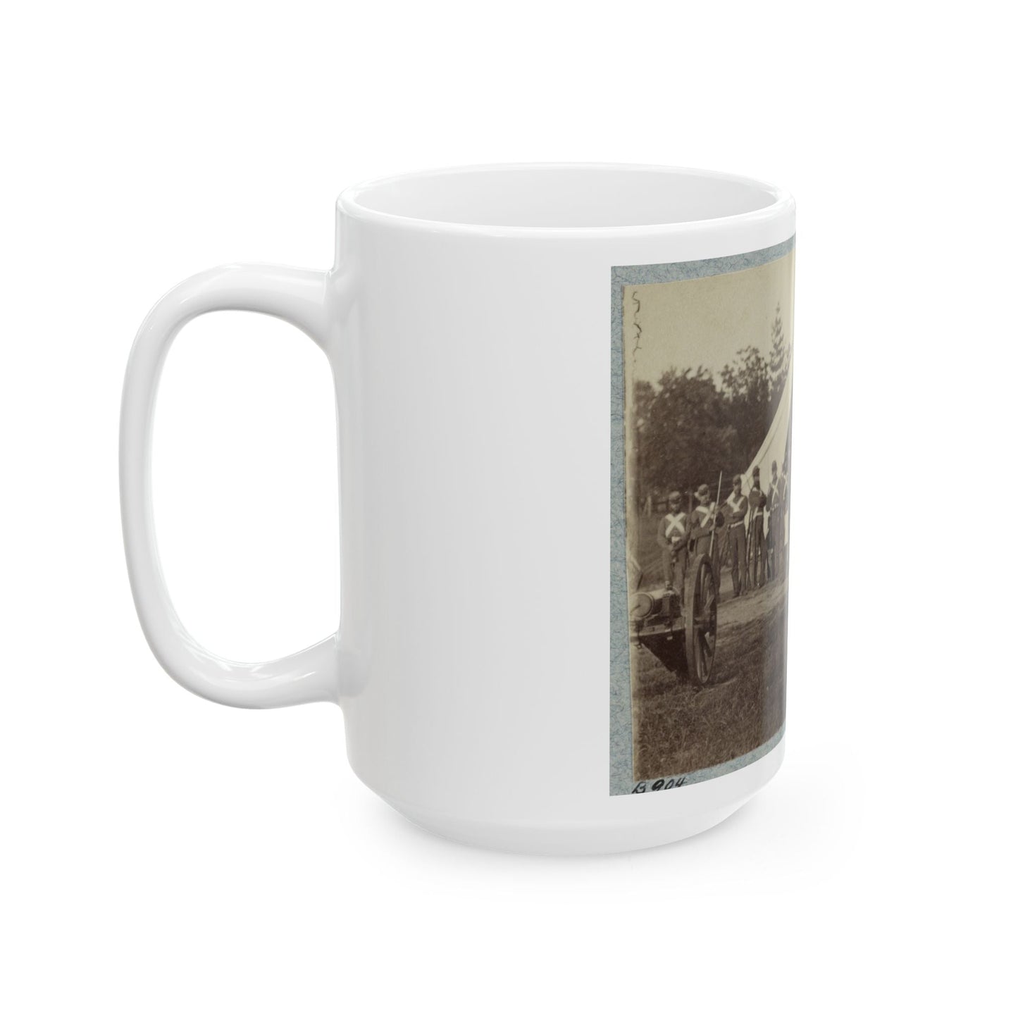 7th New York State Militia, Camp Cameron, D.C., 1861 036 (U.S. Civil War) White Coffee Mug