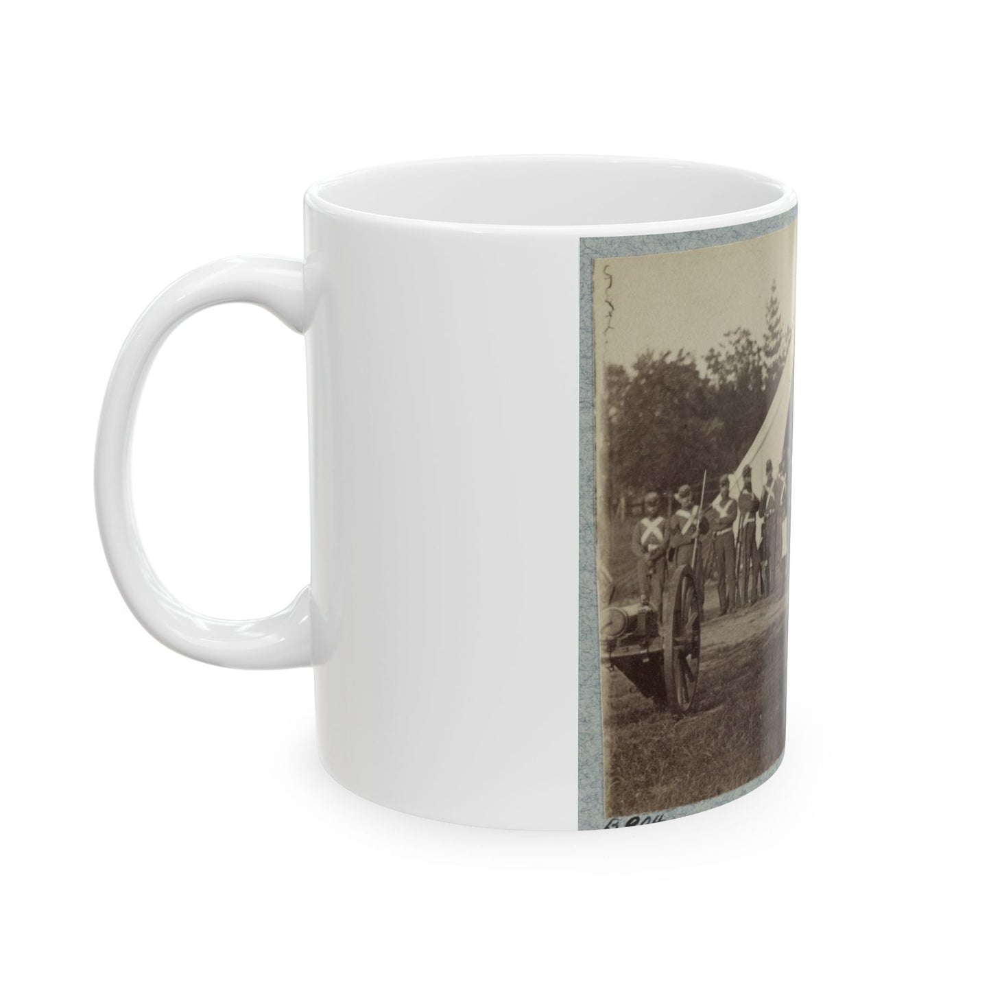 7th New York State Militia, Camp Cameron, D.C., 1861 036 (U.S. Civil War) White Coffee Mug