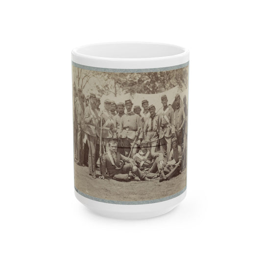 7th New York State Militia, Camp Cameron, D.C., 1861 037 (U.S. Civil War) White Coffee Mug