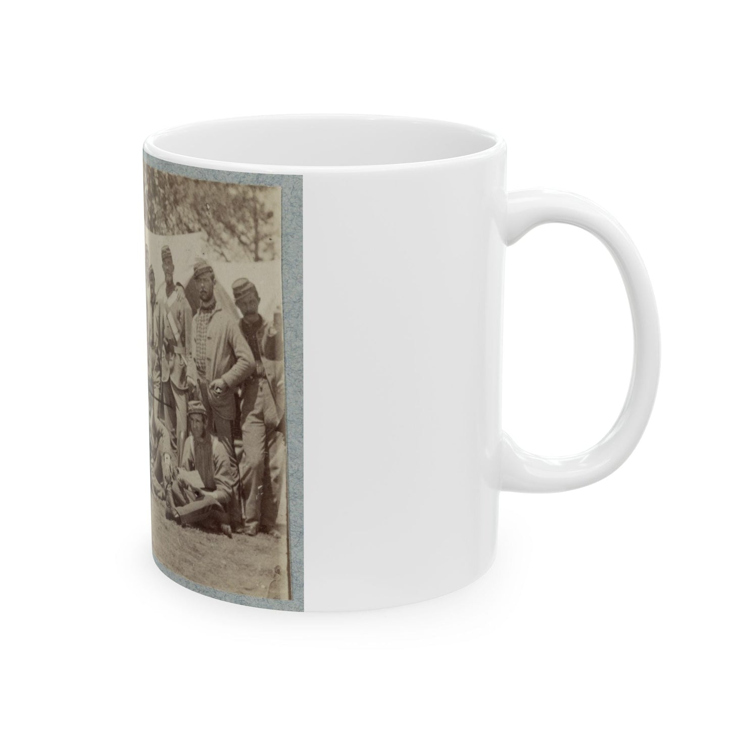 7th New York State Militia, Camp Cameron, D.C., 1861 037 (U.S. Civil War) White Coffee Mug