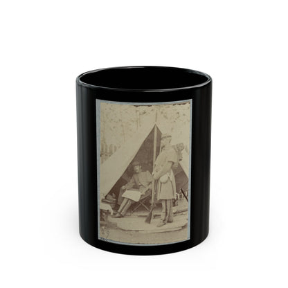 7th New York State Militia, Camp Cameron, D.C., 1861 038 (U.S. Civil War) Black Coffee Mug