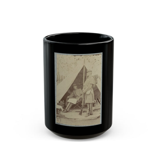 7th New York State Militia, Camp Cameron, D.C., 1861 038 (U.S. Civil War) Black Coffee Mug