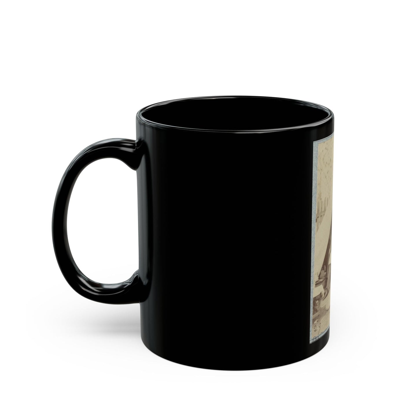 7th New York State Militia, Camp Cameron, D.C., 1861 038 (U.S. Civil War) Black Coffee Mug