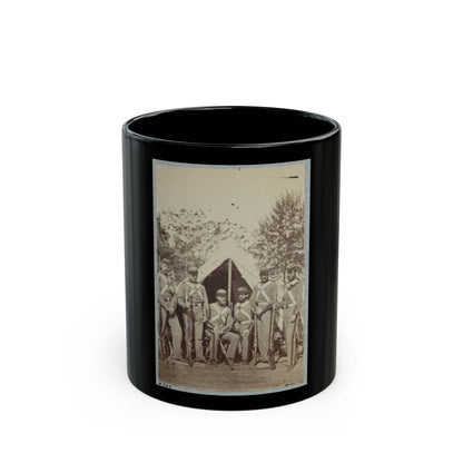 7th New York State Militia, Camp Cameron, D.C., 1861 039 (U.S. Civil War) Black Coffee Mug