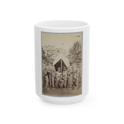 7th New York State Militia, Camp Cameron, D.C., 1861 039 (U.S. Civil War) White Coffee Mug