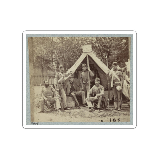 7th New York State Militia, Camp Cameron, D.C., 1861(2) (U.S. Civil War) STICKER Vinyl Die-Cut Decal-White-The Sticker Space