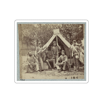 7th New York State Militia, Camp Cameron, D.C., 1861(2) (U.S. Civil War) STICKER Vinyl Die-Cut Decal-White-The Sticker Space