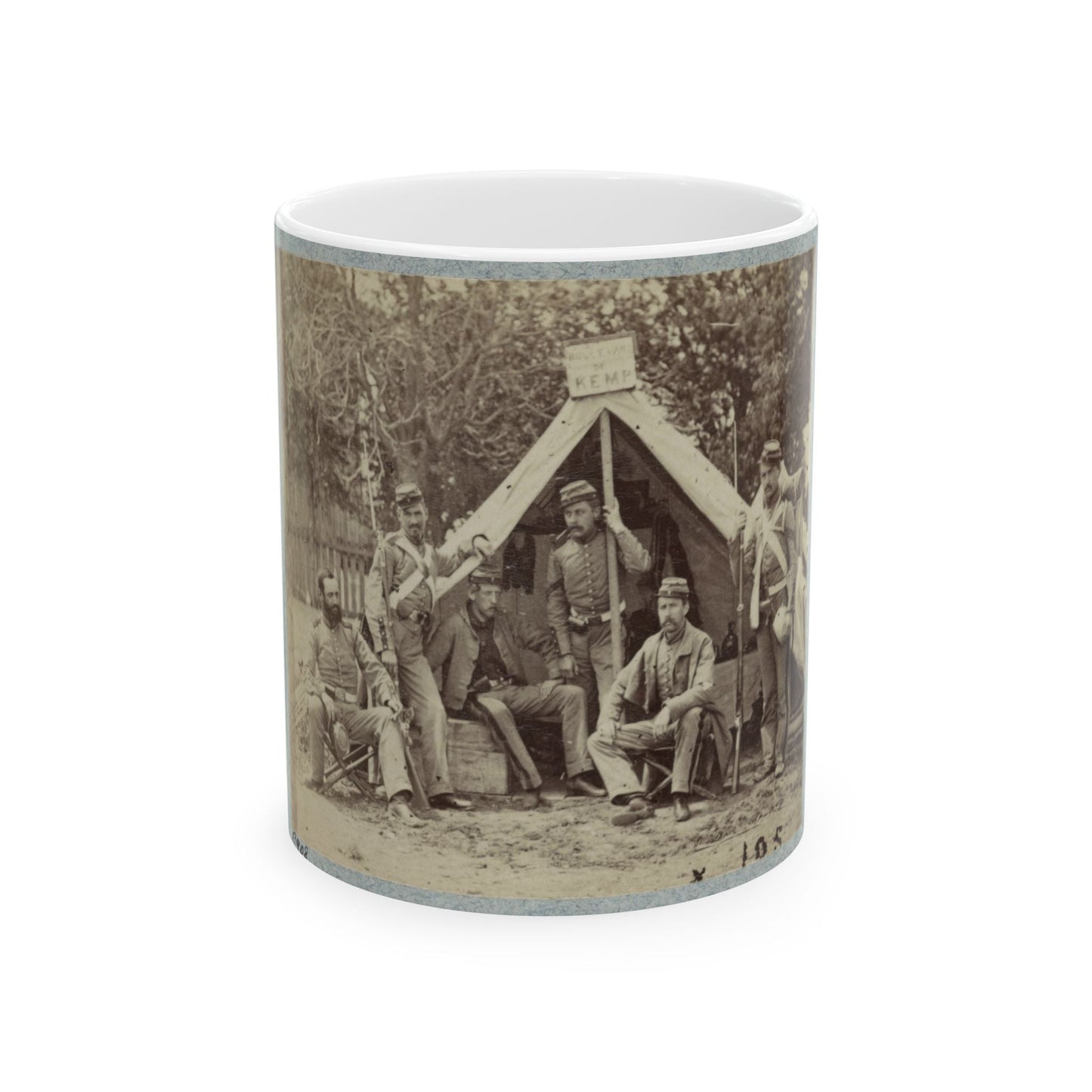 7th New York State Militia, Camp Cameron, D.C., 1861(2) (U.S. Civil War) White Coffee Mug