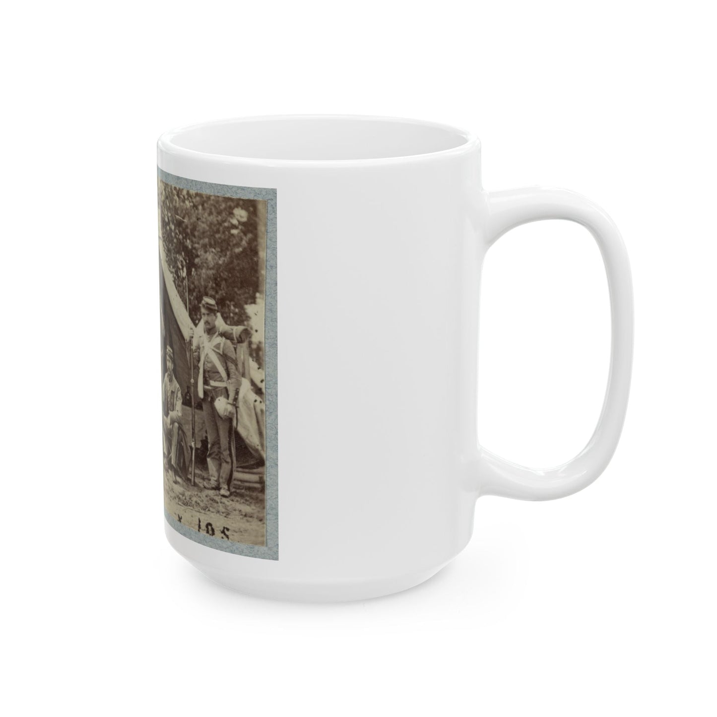 7th New York State Militia, Camp Cameron, D.C., 1861(2) (U.S. Civil War) White Coffee Mug