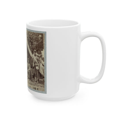 7th New York State Militia, Camp Cameron, D.C., 1861(2) (U.S. Civil War) White Coffee Mug