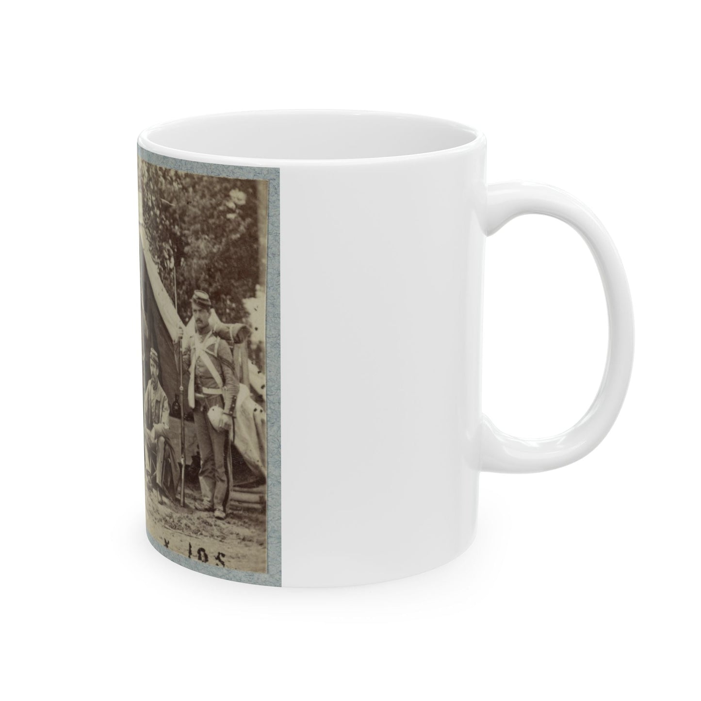 7th New York State Militia, Camp Cameron, D.C., 1861(2) (U.S. Civil War) White Coffee Mug