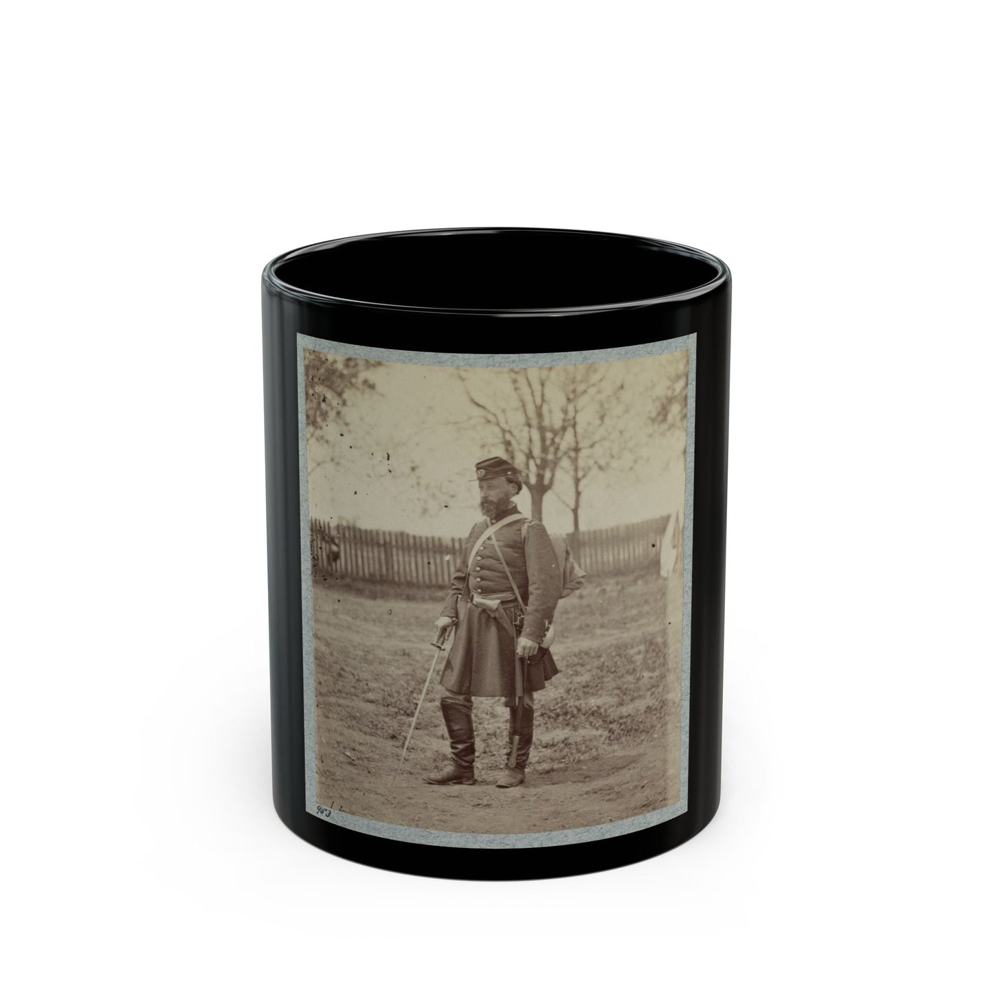 7th New York State Militia, Camp Cameron, D.C., 1861. (U.S. Civil War) Black Coffee Mug