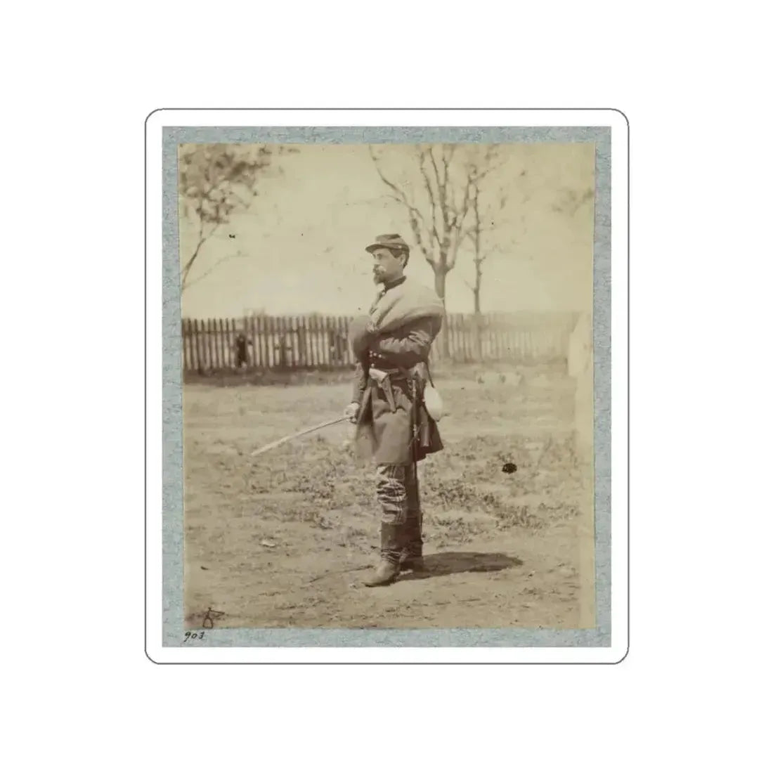 7th New York State Militia, Camp Cameron, D.C., 1861 001 (U.S. Civil War) STICKER Vinyl Die-Cut Decal White Die-Cut 4 Inch - The Sticker Space