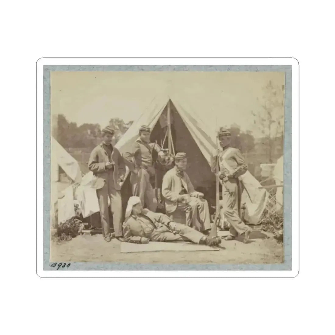 7Th New York State Militia, Camp Cameron, D.C., 1861 002(2) (U.S. Civil War) STICKER Vinyl Kiss-Cut Decal 2 Inch White - The Sticker Space