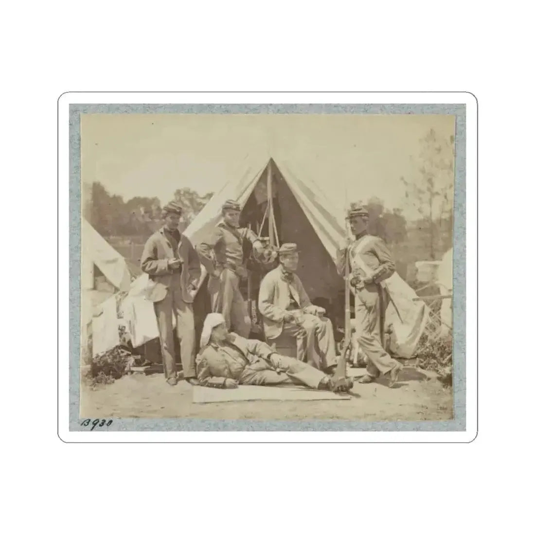7Th New York State Militia, Camp Cameron, D.C., 1861 002(2) (U.S. Civil War) STICKER Vinyl Kiss-Cut Decal 6 Inch White - The Sticker Space