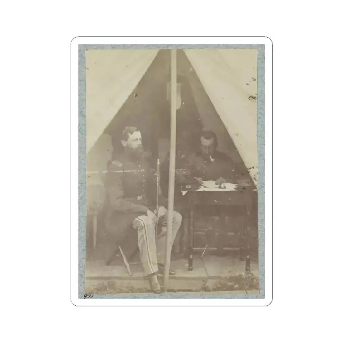 7Th New York State Militia, Camp Cameron, D.C., 1861 002 (U.S. Civil War) STICKER Vinyl Kiss-Cut Decal 6 Inch White - The Sticker Space