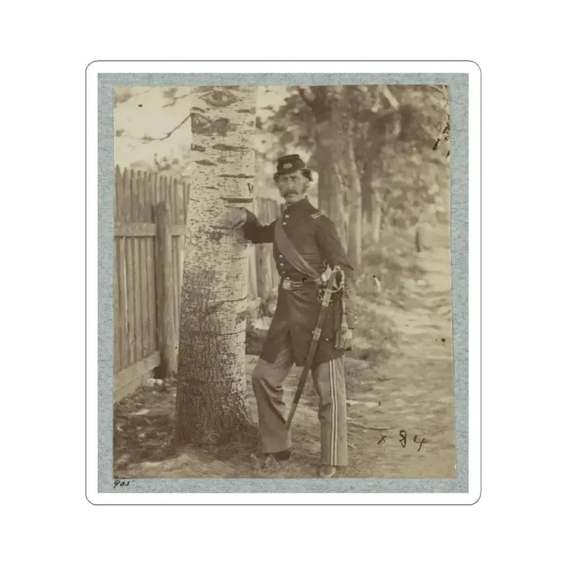 7Th New York State Militia, Camp Cameron, D.C., 1861 003 (U.S. Civil War) STICKER Vinyl Kiss-Cut Decal 4 Inch White - The Sticker Space