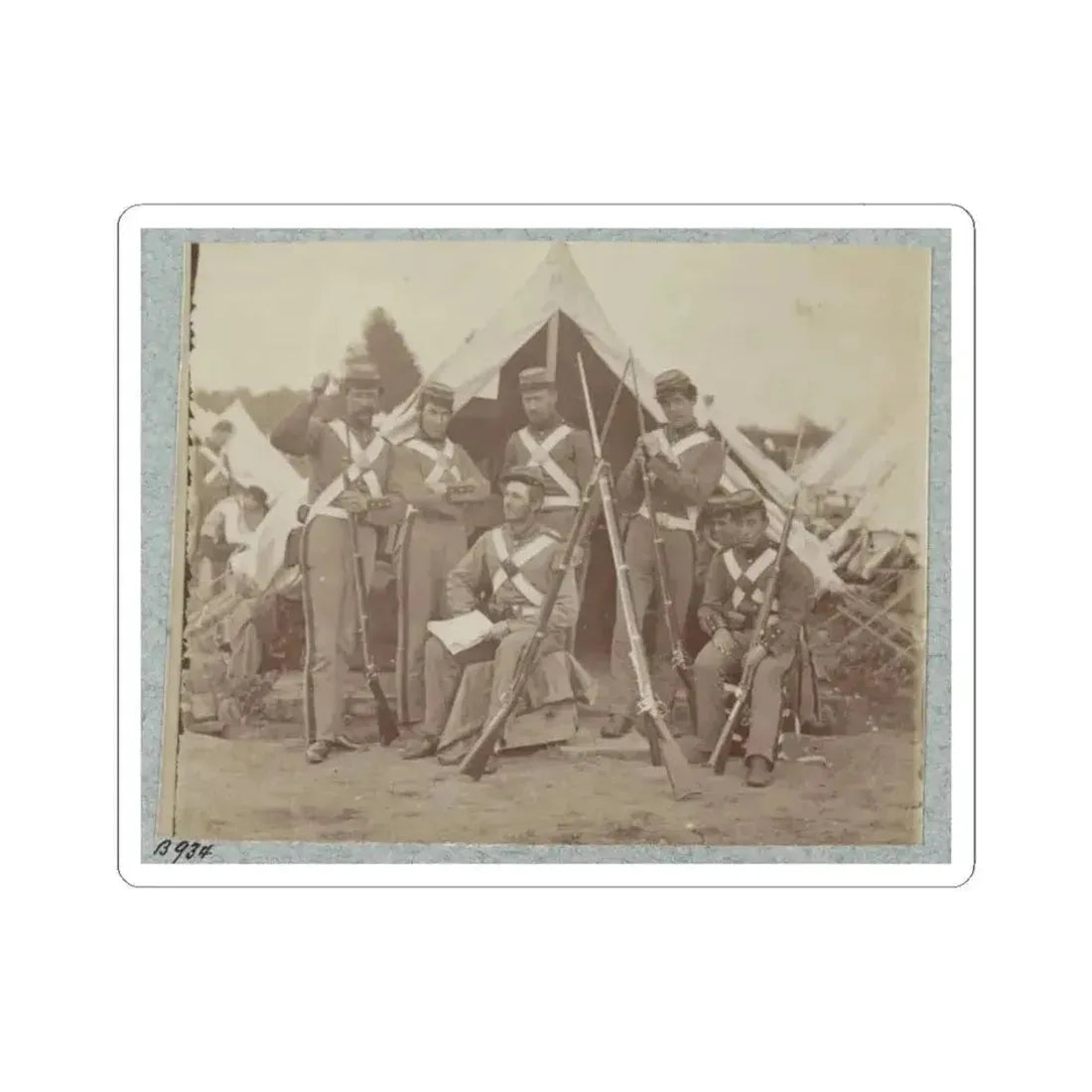 7Th New York State Militia, Camp Cameron, D.C., 1861 004 (U.S. Civil War) STICKER Vinyl Kiss-Cut Decal 3 Inch White - The Sticker Space